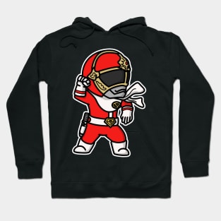 GoggleRed Super Sentai Chibi Style Kawaii Hoodie